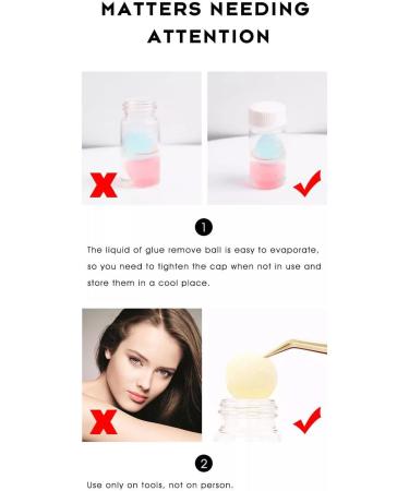 Eyelash Extension Tweezers Cleaner & Glue Remover with Sponge Ball - 1 Bottle | Lash Extension Tool - Buy Online on GoSupps.com