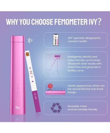 Femometer Ovulation Predictor Kit IVY-112 | Advanced Digital LH Test with 15 Strips - Buy Online on GoSupps.com