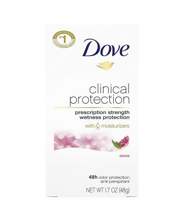 Dove Clinical Protection Anti-Perspirant Deodorant Solid  Revive - 1.7 oz - 2 pk