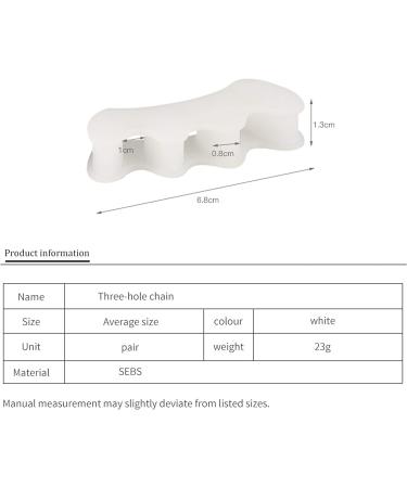 Silicone Toe Separators - 2 Pairs Gel Spacers for Bunion Corrector & Toe Straightener | Reduce Foot Pain & Improve Toe Alignment - Men & Women - Buy Online on GoSupps.com