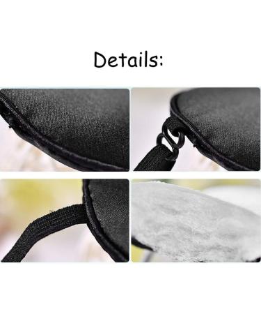 2-Piece Silk Sleep Mask Set - Adjustable Eye Masks for Side Sleepers | Light Blocking for Men Women & Kids - Black & Purple - Buy Online on GoSupps.com