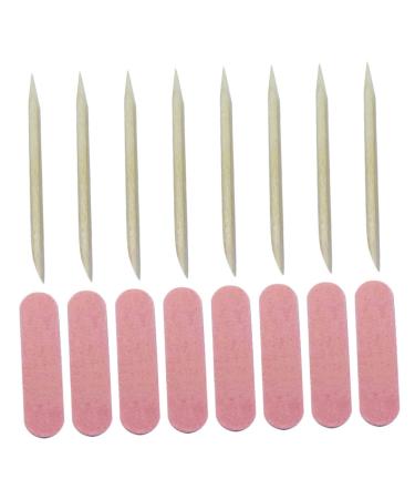 minkissy 100 Sets Manicure Tools Set Pedicure Tools Nail Care Set Nail Tools Nail File Emery Boards Rough Manicure Stick Nail Salon Supply Nail Wooden Picks Handheld Nail File Buffer Smooth