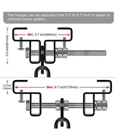Dolibest Heavy Duty Steel I Beam Hanger for Punching Bag - Boxing & Muay Thai Training - Buy Online on GoSupps.com