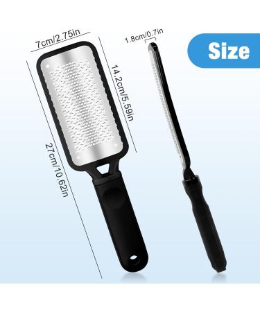 Hanyousheng Callus Remover Callus Remover Foot Made of Stainless Steel Black Callus File Foot File Pedicure Callus Remover for Foot Care Professional Pedicure - Buy Online on GoSupps.com