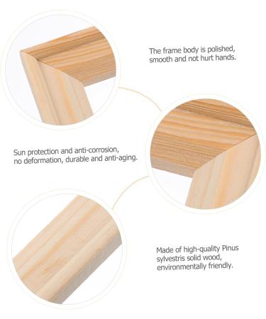 Zerodeko 5pcs Empty Frame Solid Wood Picture Frame Metal Picture Frames Photo Collage Frame Gallery Wall Frame Frames for Painting Pinus Sylvestris Office Household Poster Frame - Buy Online on GoSupps.com