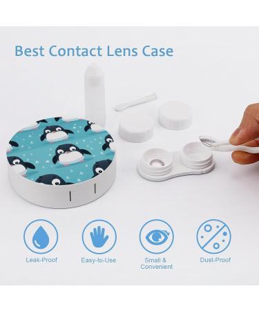 Buy Portable Penguin Contact Lens Case with Mirror | Cute Travel Kit for Eye Lens - Buy Online on GoSupps.com
