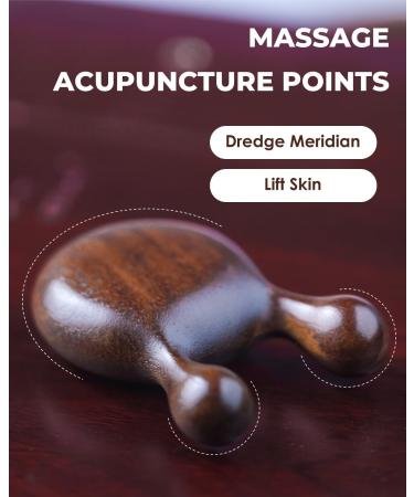 Buy Gua Sha Massager - Natural Sandalwood Wooden Tool for Face Body & Neck | Muscle Relaxation & Anti-Wrinkle Benefits | International Shipping Available - Buy Online on GoSupps.com