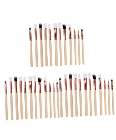 FRCOLOR Premium Makeup Brushes 36 Pcs Makeup brush sets makeup brush beauty tools eye brush cosmetics brush Eye shadow brush set Sensitive Skin Makeup Brushes mediumx3pcs As Shownx3pcs