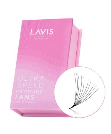 LAVISLASH 500 Premium Promade Fans | Handmade Volume Eyelashes | Ultra Speed Eyelash Extension | Mutiple Options 3D-8D/12D/14D Fans | 0.03/0.05/0.07mm Thickness | C D Curl | 8 - 16mm Length | Long Lasting & Easy To Appy ...