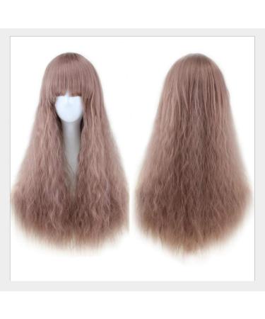 BGHJUE Halloween Wig - Fashion Anime Long Brown Hair High Volume Soft Silk Bulk Wig for Cosplay & Costume - Buy Online on GoSupps.com
