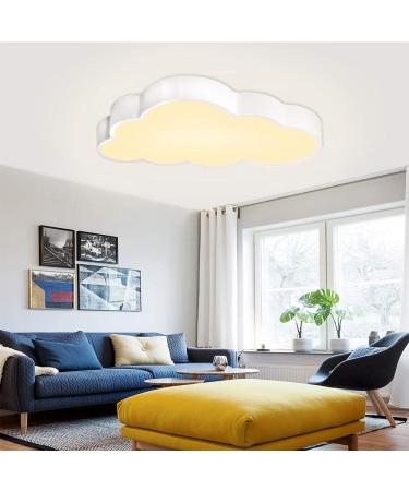 Yrhome 48W Dimmable Cloud LED Ceiling Lamp | Remote Control Ultra-Thin Acrylic | IP44 Children's Room Lighting - Buy Online on GoSupps.com