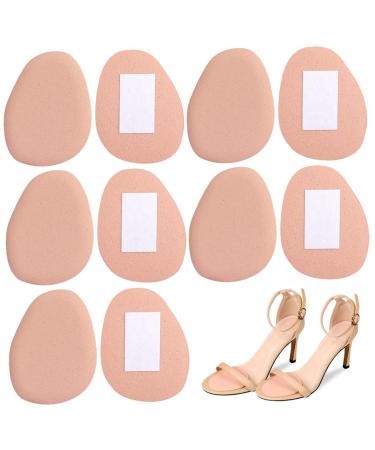 Hemoton Insoles 5 Pairs Forefoot Pad Miss Half Palm Half Size Pad Sponge Womens