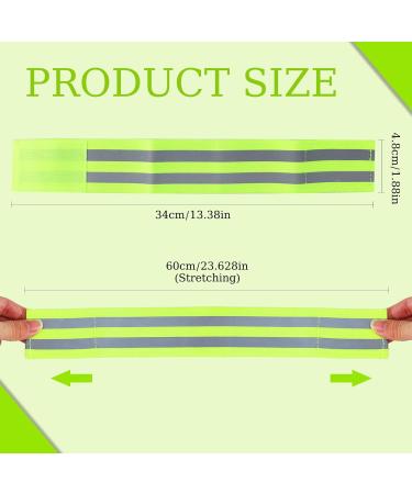 Fagent Double Reflecting Tapes Set - Elastic Reflector Strap with Velcro Fastener & Strong Strips for Hiking Cycling & Outdoor Jogging (Green) - Buy Online on GoSupps.com