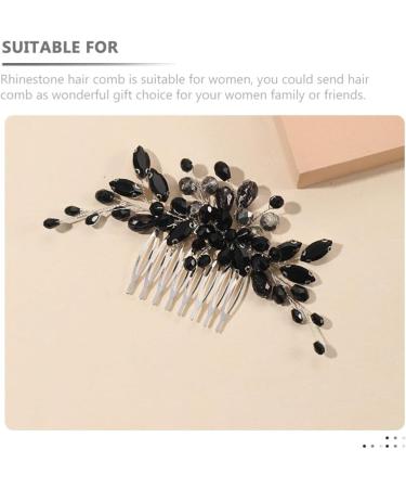Amosfun Side Hair Combs Wedding Hair Comb Hair Toppers Decor Bridal Rhinestone Hair Comb Wedding Rhinestone Hair Comb Manual Headgear Crystal Dish Hair Accessories Bride Metal - Buy Online on GoSupps.com