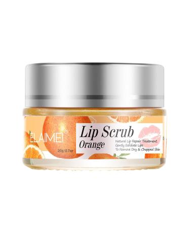 Mllkcao strawberry/orange/peach lip peeling peeling and moisture lip care products for dry and cracked lips lip peeling dry lip balm 1 piece (1 Pack) A02#orange