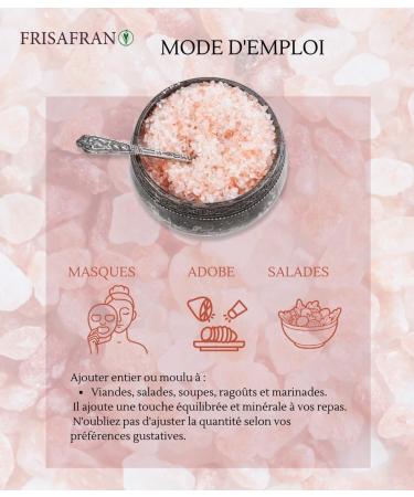  FRISAFRAN FRISAFRAN | Fine Himalayan Pink Salt 2kg | Natural Himalayan Salt | Pink Himalayan Salt | Salt | No Additives | Himalayan Sal - Buy Online on GoSupps.com