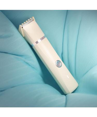 Unibono Rechargeable Bikini Trimmer for Women - Wet/Dry Electric Razor for Pubic Hair, Cordless Lady Shaver Kit for Arms, Legs, Armpits - USB-C Charge, Storage Bag Included (Beige) - Buy Online on GoSupps.com