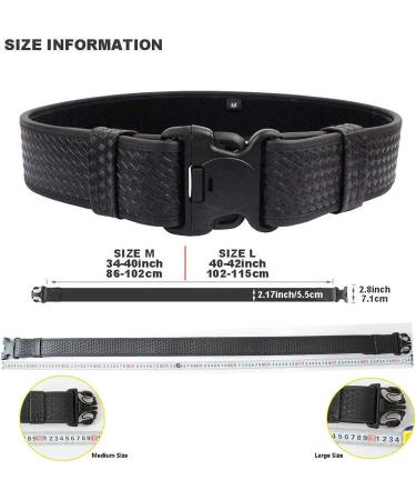 ROCOTACTICAL Basketweave Police Duty Belt - Medium 34-40 | Web Duty Belt with Loop Liner - Buy Online on GoSupps.com