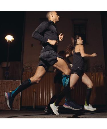 Shop CEP Nighttech Calf Sleeves for Women | Colorful Reflective Leg Warmers in Black | Size IV - International Shipping Available - Buy Online on GoSupps.com