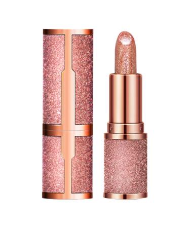 Make-up lipstick lip kit glitter star lipstick nourishing moisturizer sparkling lipstick long-lasting waterproof make-up cosmetics durable nude lip gloss beauty cosmetics set rose pink