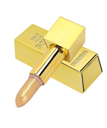 Gold Bar Design Sparkle Lipstick - Waterproof & Long-Lasting Cosmetics 3.5g - Buy Online on GoSupps.com