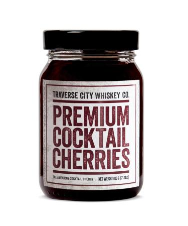 Traverse City Whiskey Co. Premium Cocktail Cherries | Cocktails & Desserts | All American, Natural, Certified Kosher, Stemless, Slow-Cooked Garnish for Old Fashioned, Ice Cream Sundaes & More