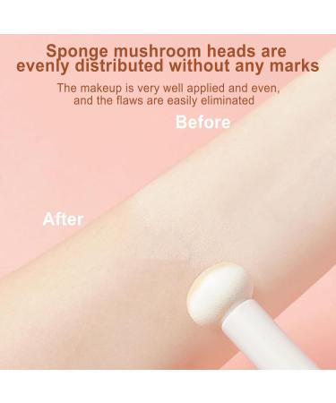 lyanny Mushroom Makeup Sponge Concealer Brush | Nose Contour Puff Brightening Concealer Brush Nose Contour Puff Applicator Concealer Brush for Face Women Nose - Buy Online on GoSupps.com