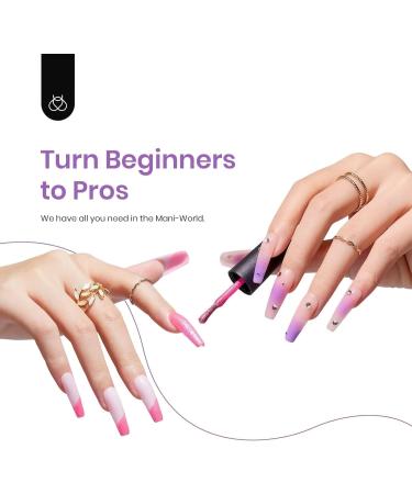 Beetles Gel Nail Polish Kit-6 Pcs Midsummer Dream Glitter Red Purple Yellow Gel Polish Summer Gel Polish Soak Off Nail Lamp Gel Polish Gifts for Women Manicure Kit - Buy Online on GoSupps.com