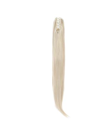 55 cm Bleached Blonde Curly Clip-In Ponytail Extensions | Wavy Synthetic Hair for Women - Buy Online on GoSupps.com
