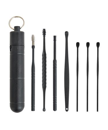 2Sets Ear Cleaner Earwax Removal Tool Earpick Curette Reusable Ear Cleaning Wax Remover Spring Spoon Ear Pick Cleanser (Color : Multi) Multicolor