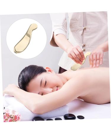 Minkissy Stainless Steel Gua Sha Scraping Board Multi-Function Facial & Body Massage Tool | Beauty Massager 12.3x3.1cm - Buy Online on GoSupps.com