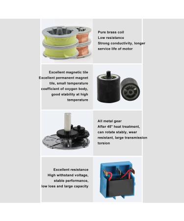 Buy Demeras Snail Engine 20W - Wear-Resistant Pellet Stove Motor AC220V | High Torque & Stable Rotation for Ovens - Buy Online on GoSupps.com