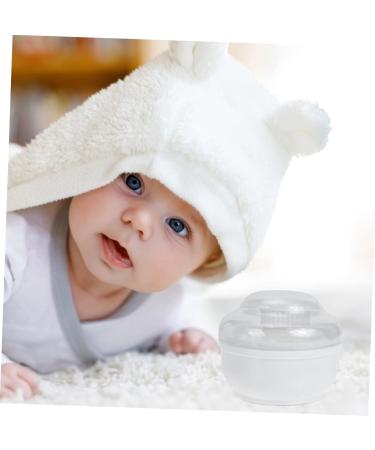 DOITOOL Travel Makeup Container 2 Sets Powder Puff Box White Storage Bottle Pp Newborn Makeup Travel Containers 10x10cm White - Buy Online on GoSupps.com