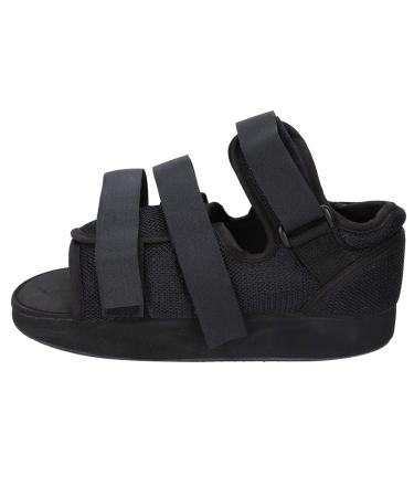 Cast Post-Op Shoe for Broken Foot | Diabetic Foot Ulcer & Metatarsalgia Pain Protection - L Black Hiking Shoe - Buy Online on GoSupps.com