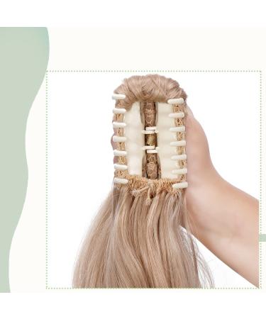 Buy Sego 50cm Wavy Ashblond Clip-In Ponytail Extension - Voluminous Synthetic Hair 150g 24 (60cm) - Enhance Your Look with Gorgeous Blended Shades - Buy Online on GoSupps.com