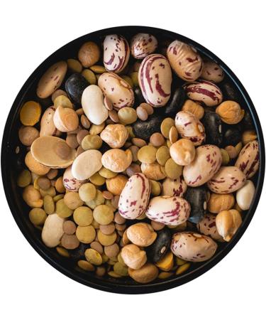 Dry soup mix 2.5 kg (5.5 lb) Excellent for making soups on the stovetop in a slow cooker or pressure cooker Chickpeas Black beans Green lentils Red lentils Great northern beans Cranberry/Romano beans Non-GMO Product of Canada - Buy Online on GoSupps.com