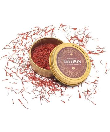 Canada Foods' Premium-Quality Saffron Threads | 100% Natural Authentic Pure | Saffron Spice & Seasoning | 5 Gram Tin of Saffron Strands | Non-GMO Vegan Halal & Kosher 5Gram 5 - Buy Online on GoSupps.com