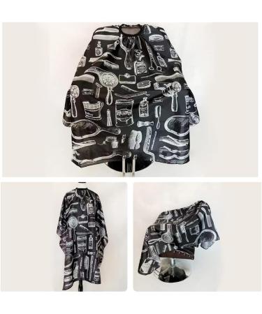 55x46 Unisex Professional Waterproof Barber Cape - Adjustable Hairdressing Salon Cape for Men | Perfect for Hair Treatment - Buy Online on GoSupps.com