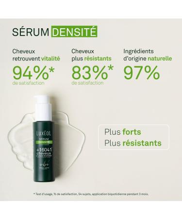 LUXEOL - Routine Densit Compl te - Augmente La Densit Capillaire - Shampooing + Apr s-Shampooing + S rum + Masque Capillaire - Cliniquement Prouv s* - Fabriqu En France - Buy Online on GoSupps.com
