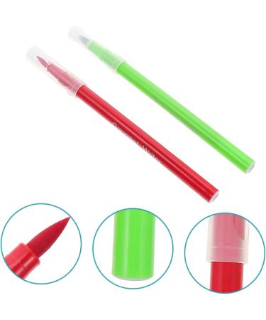 Mikinona 2pcs Can Be Food Coloring Pen Edible Ink Pens Baking Supplies Food Color Pencils Cookie Cake Plastic 16.6X1X1CM Red Green - Buy Online on GoSupps.com