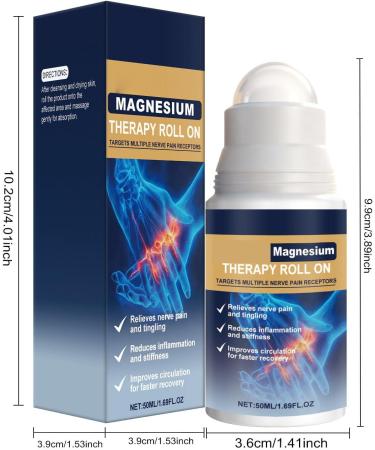 Roll-on contre les douleurs nerveuses Cr me pour Neuropathie des Pieds Soulagement des douleurs nerveuses Bille roll-on apaisante et r paratrice Soin doux pour les mains jambes pieds(1 50ml) 30 g (Lot de 1) 1 - Buy Online on GoSupps.com