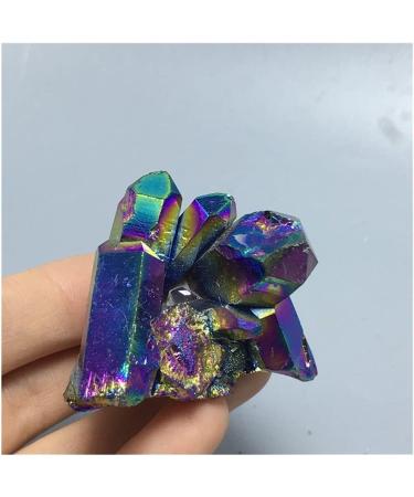 Natural Crystal Rough Rainbow Angel Aura Quartz Crystal Titanium Bismuth Silicon Cluster Rainbows Natural Stones and Minerals - Buy Online on GoSupps.com