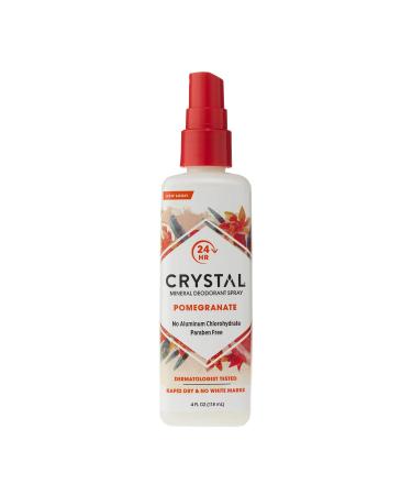 Crystal Mineral Deodorant Spray Pomegranate 4.0 oz Pack of 2 Pomegranate 3.99 Fl Oz (Pack of 2)