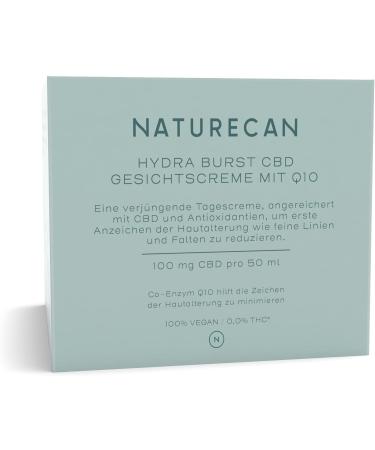  Naturecan Naturecan CBD Hydra Burst Rejuvenating Day Cream Enriched with CBD & Antioxidants Vegan & Non-GMO 50ml - Buy Online on GoSupps.com