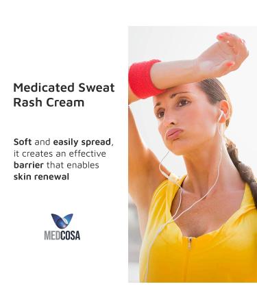 Medcosa Adult Rash Cream - Fast Relief for Sweat, Heat, Diaper Rash - Zinc Oxide Barrier Cream (350g) - Buy Online on GoSupps.com