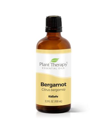Plant Therapy Bergamot Essential Oil 100% Pure Undiluted Natural Aromatherapy Therapeutic Grade 100 mL (3.3 oz)