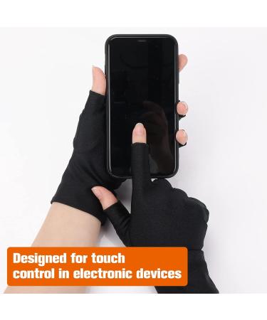 Sibba UV Gloves for Nail Art - Fingerless Moisturizing Hand Protector for Gel Polish Manicure, Anti-Sun Women (Black) - Buy Online on GoSupps.com