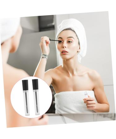 Healvian 4 Sets Empty Mascara Tube for DIY Clear Eyelash Mascara Lash Cosmetics Mascara Clear Plastic Black - Buy Online on GoSupps.com