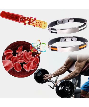 Magnetic Bracelets for Men Mens Magnetic Bracelet Pain Negative Ion Bracelets Ionpro Lymphatic Detox Wristband New Maverix Humaniac Hematite Ion Bracelet (Black) - Buy Online on GoSupps.com