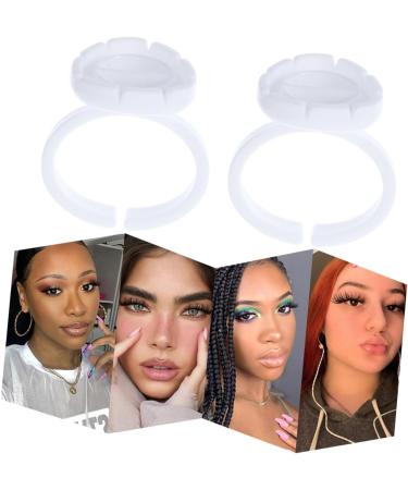 NOLITOY Anneaux Porte-Cils Lot de 100 Coupe pour Pigments Outil de Maquillage Professionnel Pratique et Facile Nettoyer - Buy Online on GoSupps.com
